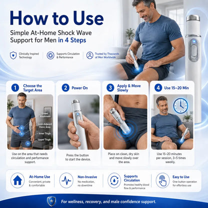 Ultrasonic Shock Wave Therapy Massager