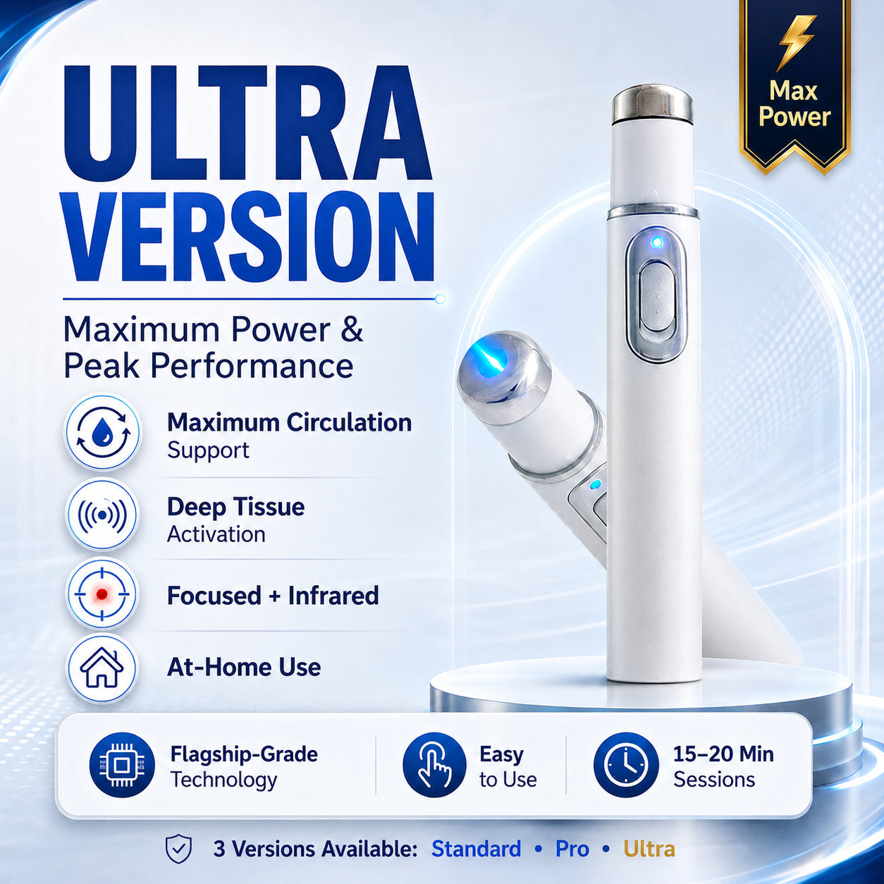 Ultrasonic Shock Wave Therapy Massager