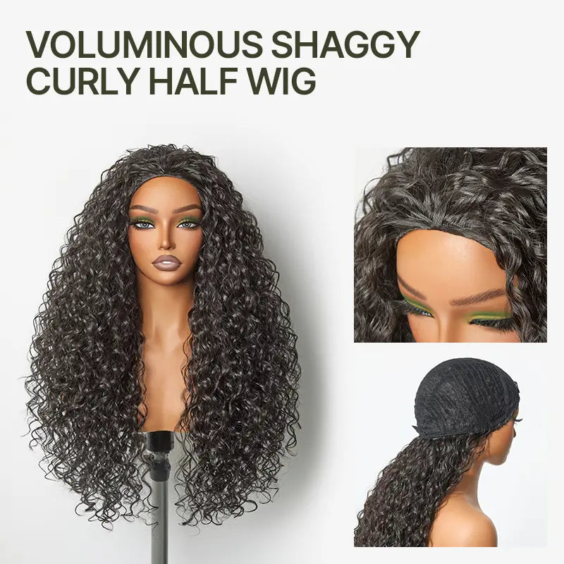 26" Curly Half Wig | Full, Bouncy Curls Without the Salon