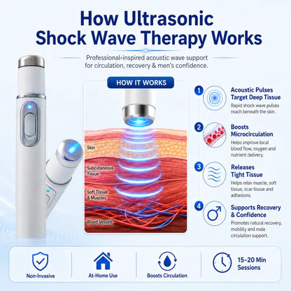 Ultrasonic Shock Wave Therapy Massager
