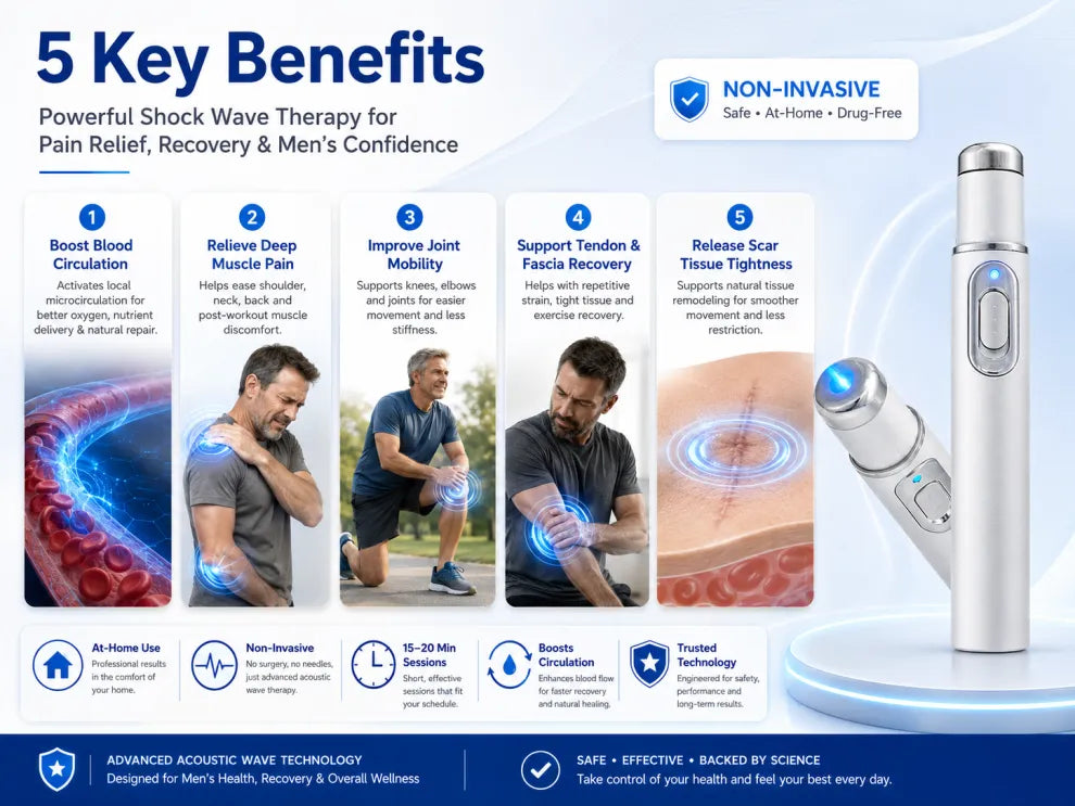 Ultrasonic Shock Wave Therapy Massager