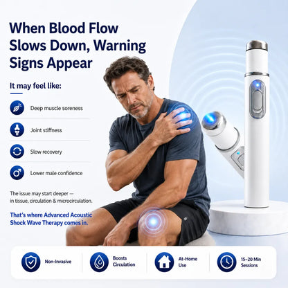 Ultrasonic Shock Wave Therapy Massager