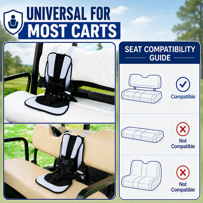 Kids Golf Cart Safety Seat with 5-Point Harness
